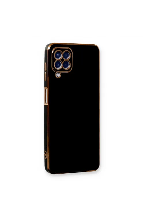 Samsung Galaxy A22 Kılıf Volet Silikon - Siyah