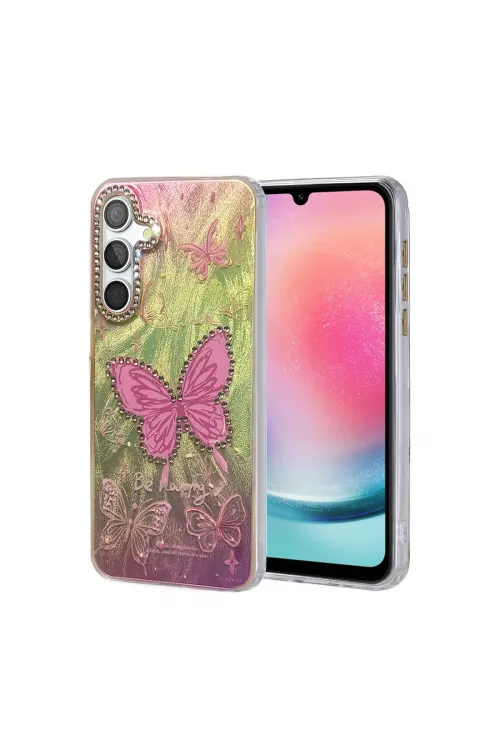 Samsung Galaxy A24 4g Kılıf Blade Aynalı Desenli Kapak - Desen 5