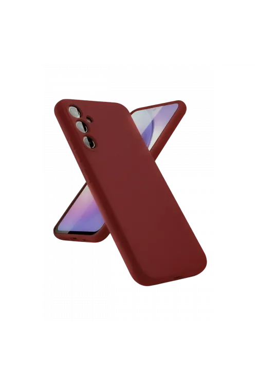 Samsung Galaxy A24 4g Kılıf First Silikon - Bordo
