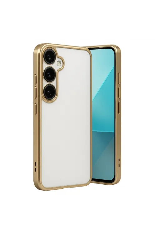 Samsung Galaxy A24 4g Prime Kılıf Razer Lensli Silikon - Gold