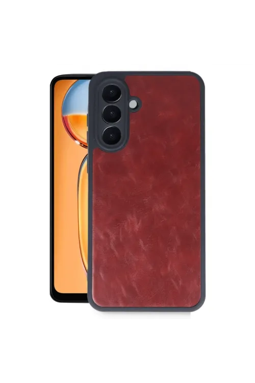 Samsung Galaxy A26 Kılıf Aras Deri Kapak - Bordo