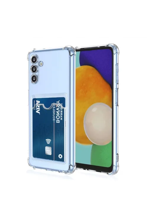 Samsung Galaxy A26 Kılıf Kart Şeffaf Silikon - Şeffaf
