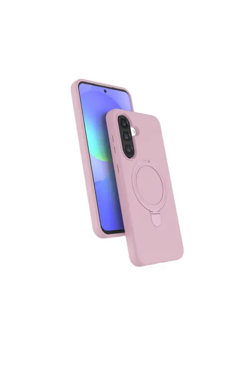 Samsung Galaxy A26 Regal Magsafe Standlı Kapak - Açık Pembe