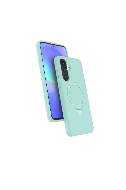 Samsung Galaxy A26 Regal Magsafe Standlı Kapak - Su Yeşili