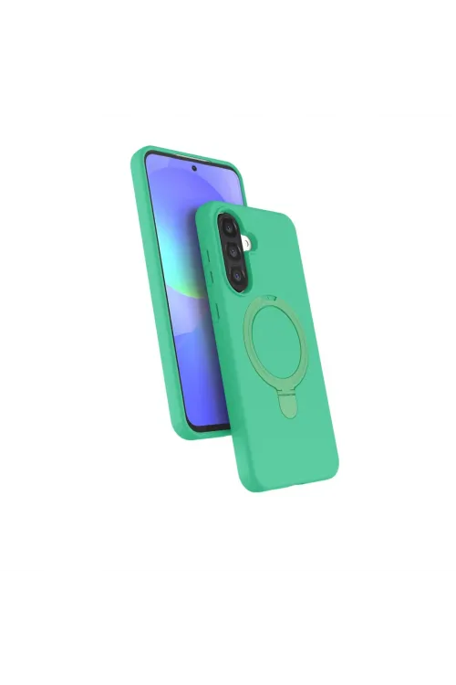 Samsung Galaxy A26 Regal Magsafe Standlı Kapak - Yeşil