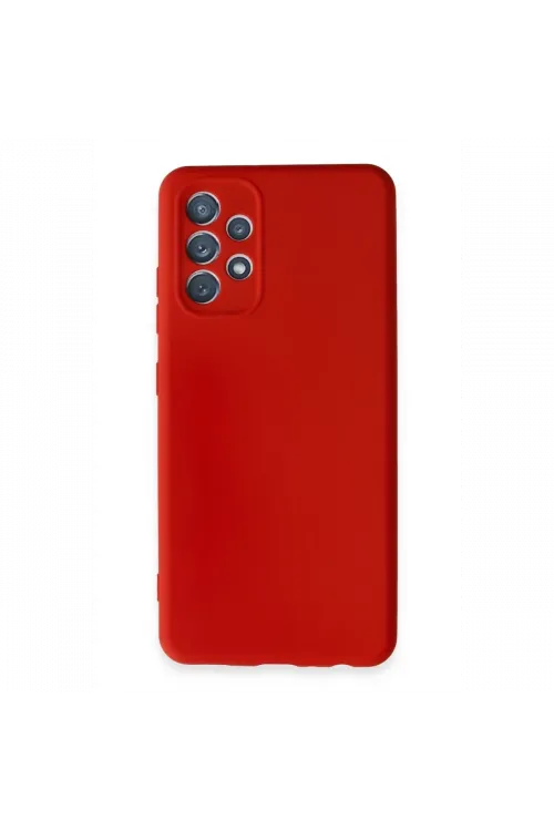 Samsung Galaxy A32 Kılıf First Silikon - Kırmızı