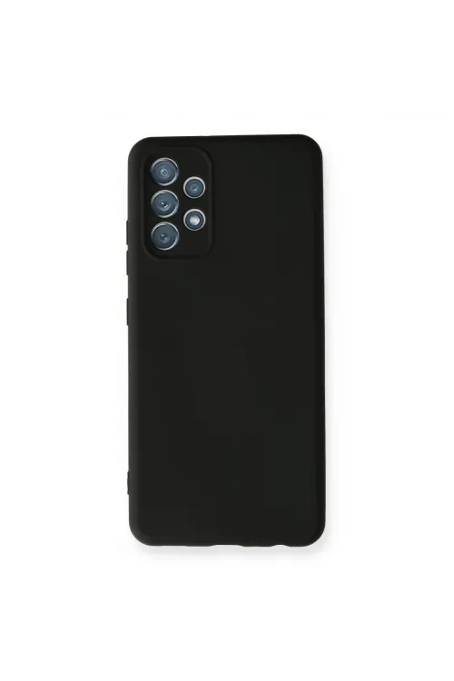 Samsung Galaxy A32 Kılıf Nano İçi Kadife Silikon - Siyah
