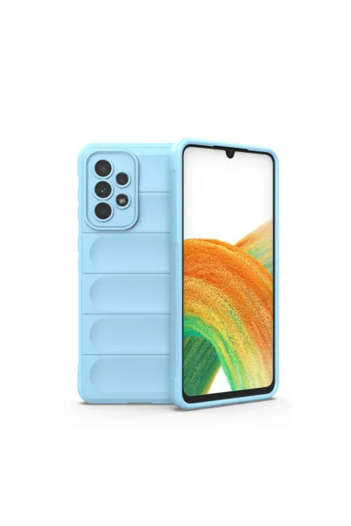Samsung Galaxy A33 5g Kılıf Optimum Silikon - Sky Blue
