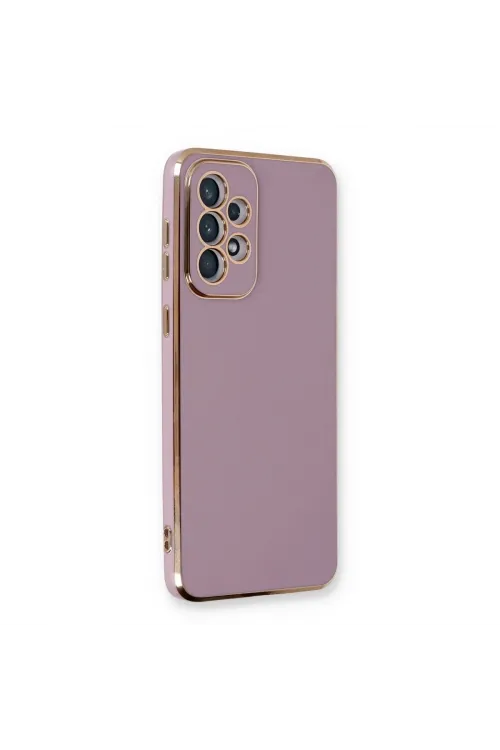 Samsung Galaxy A33 5g Kılıf Volet Silikon - Mor