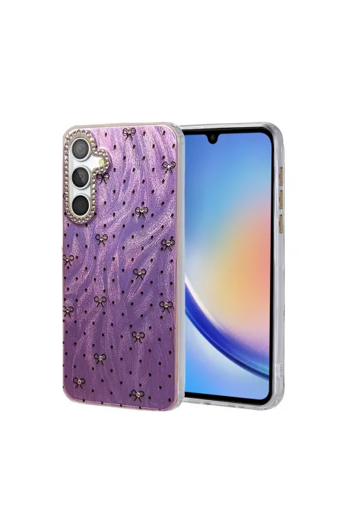 Samsung Galaxy A34 5g Kılıf Blade Aynalı Desenli Kapak - Desen 2