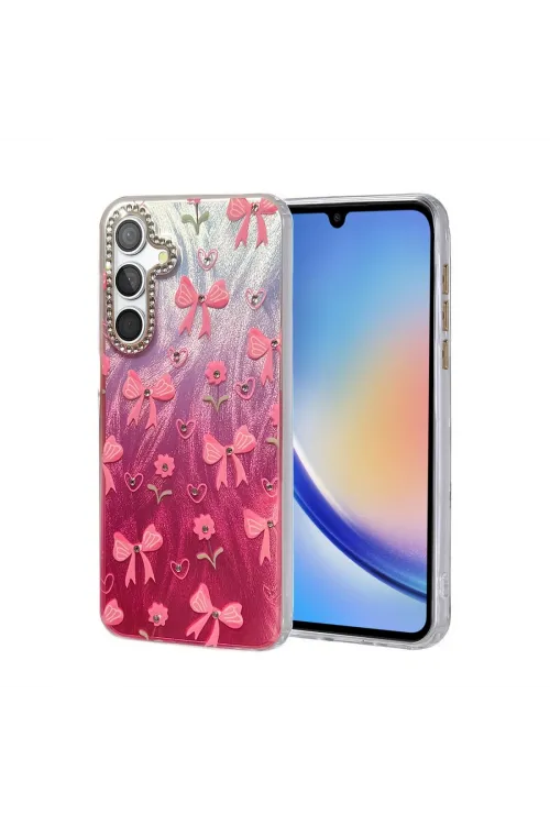 Samsung Galaxy A34 5g Kılıf Blade Aynalı Desenli Kapak - Desen 3