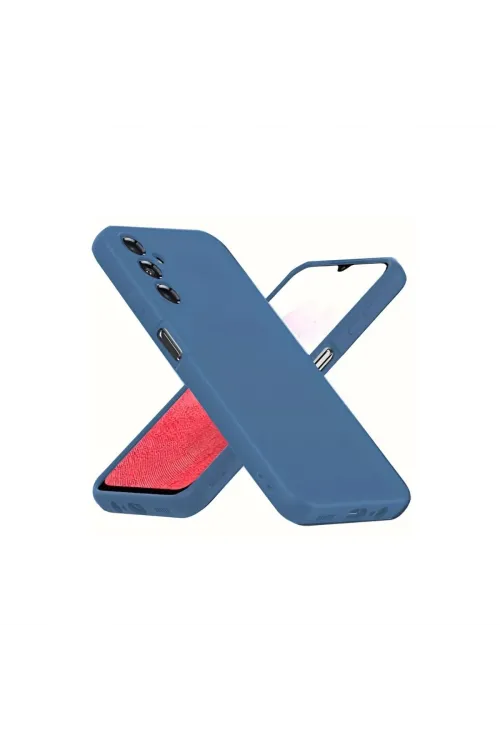 Samsung Galaxy A34 5g Kılıf First Silikon - Mavi