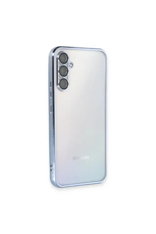 Samsung Galaxy A34 5g Kılıf Razer Lensli Silikon - Açık Mavi