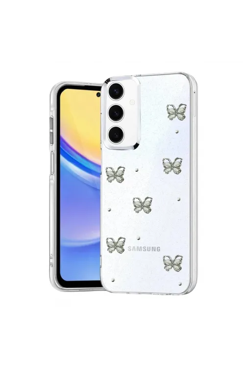 Samsung Galaxy A35 5g Fiyonk Desenli Kapak - Desen 9