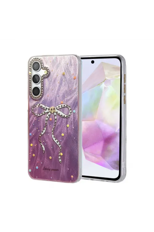 Samsung Galaxy A35 5g Kılıf Blade Aynalı Desenli Kapak - Desen 1