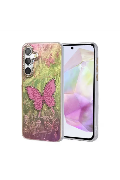 Samsung Galaxy A35 5g Kılıf Blade Aynalı Desenli Kapak - Desen 5