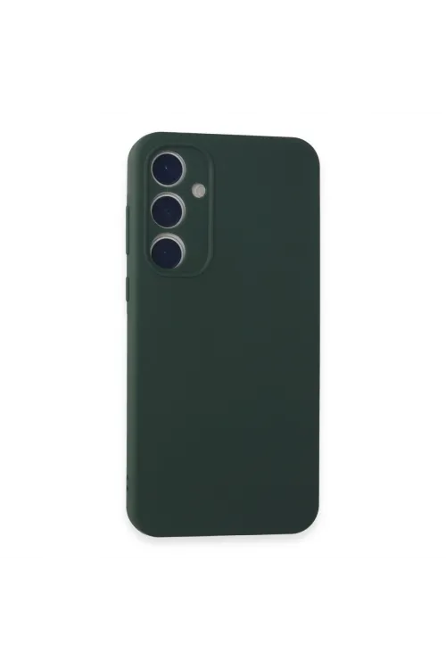 Samsung Galaxy A35 5g Kılıf First Silikon - Koyu Yeşil