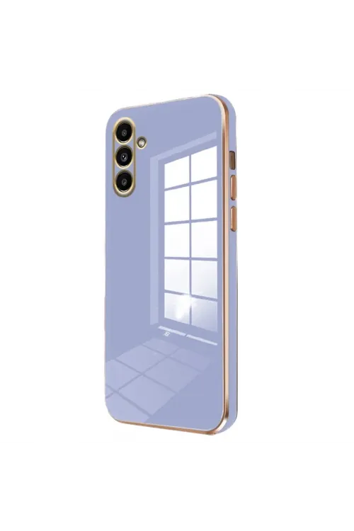 Samsung Galaxy A35 5g Kılıf Volet Silikon - Mavi