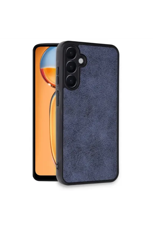 Samsung Galaxy A36 Kılıf Aras Deri Kapak - Lacivert