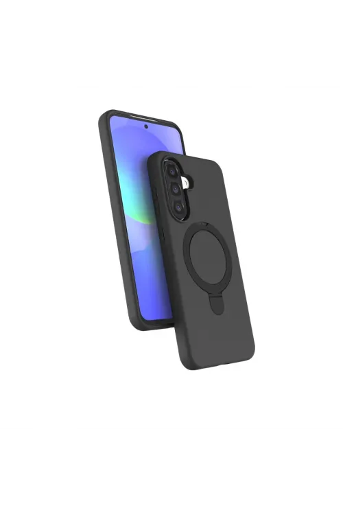 Samsung Galaxy A36 Regal Magsafe Standlı Kapak - Siyah