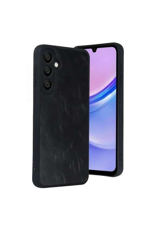 Samsung Galaxy A37 5g Aras Deri Kapak - Siyah