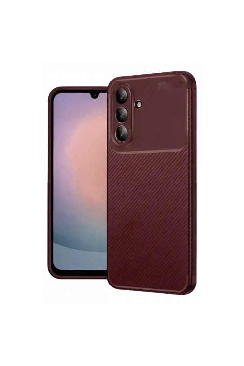 Samsung Galaxy A37 5g Auto Focus Karbon Kapak - Bordo