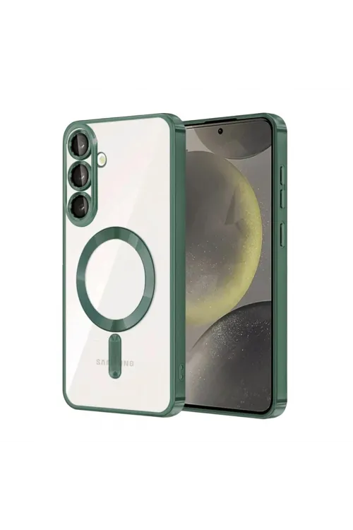 Samsung Galaxy A37 5g Kross Magneticsafe Kapak - Koyu Yeşil
