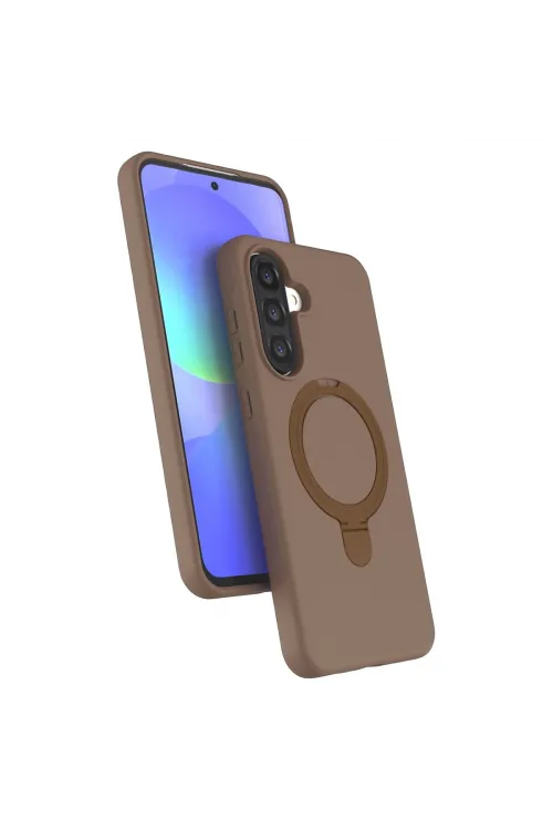 Samsung Galaxy A37 5g Regal Magsafe Standlı Kapak - Çöl Titanyum