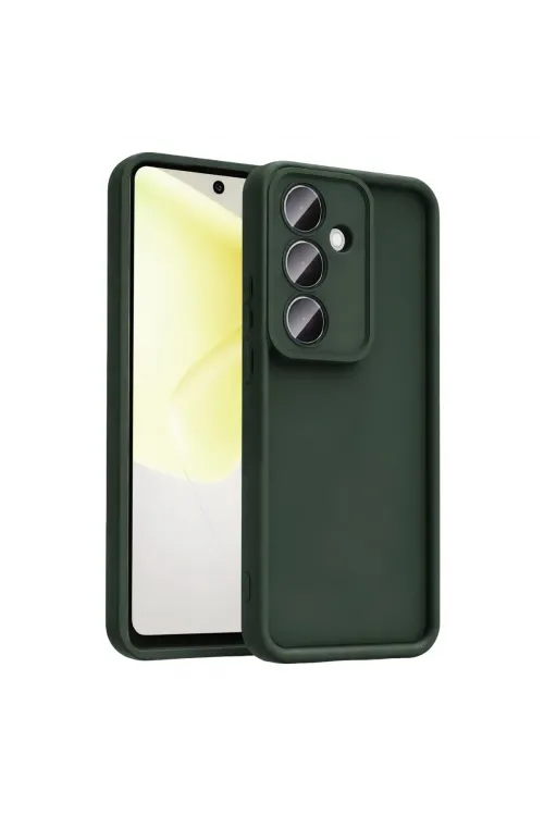 Samsung Galaxy A37 5g Viera Silikon - Koyu Yeşil