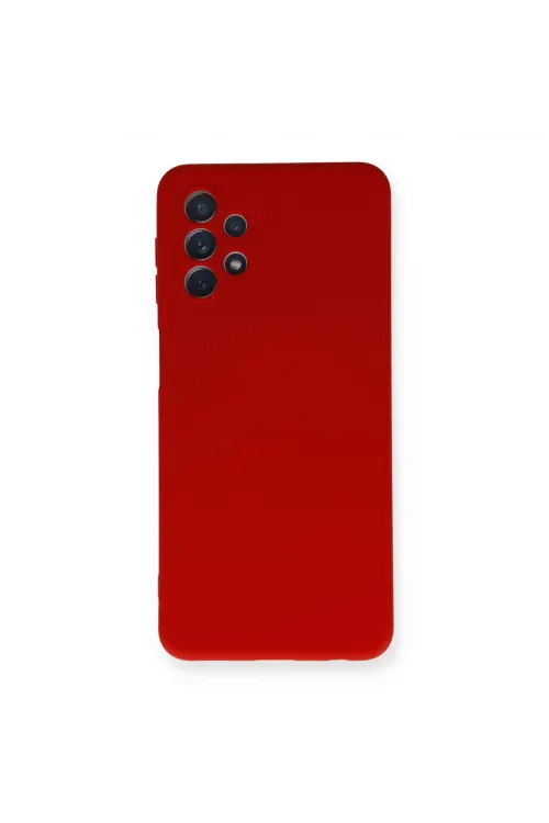 Samsung Galaxy A52 Kılıf Nano İçi Kadife Silikon - Kırmızı