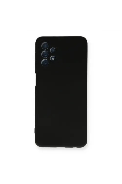 Samsung Galaxy A52 Kılıf Nano İçi Kadife Silikon - Siyah