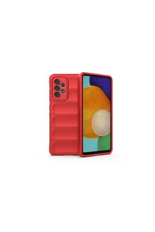 Samsung Galaxy A52 Kılıf Optimum Silikon - Kırmızı