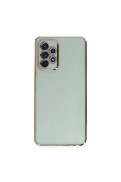Samsung Galaxy A52 Kılıf Volet Silikon - Açık Yeşil