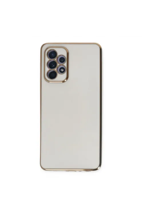 Samsung Galaxy A52 Kılıf Volet Silikon - Beyaz