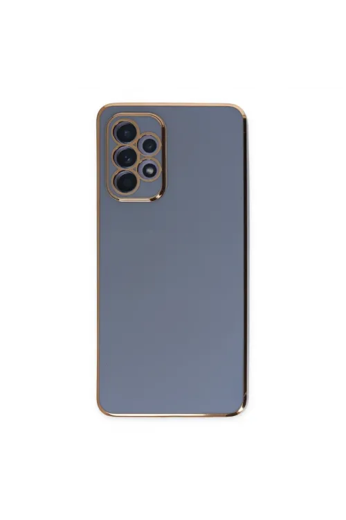 Samsung Galaxy A52 Kılıf Volet Silikon - Mavi