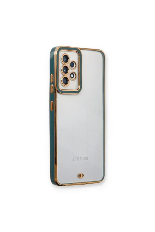 Samsung Galaxy A53 5g Kılıf Liva Lens Silikon - Yeşil