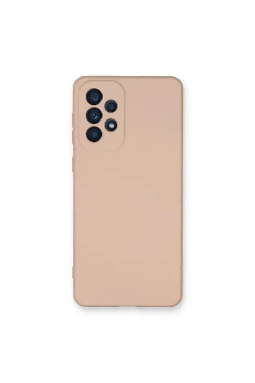 Samsung Galaxy A53 5g Kılıf Nano İçi Kadife Silikon - Pudra