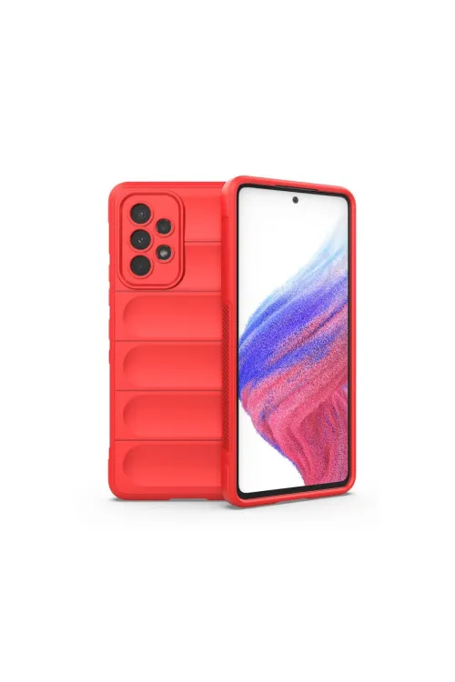 Samsung Galaxy A53 5g Kılıf Optimum Silikon - Kırmızı