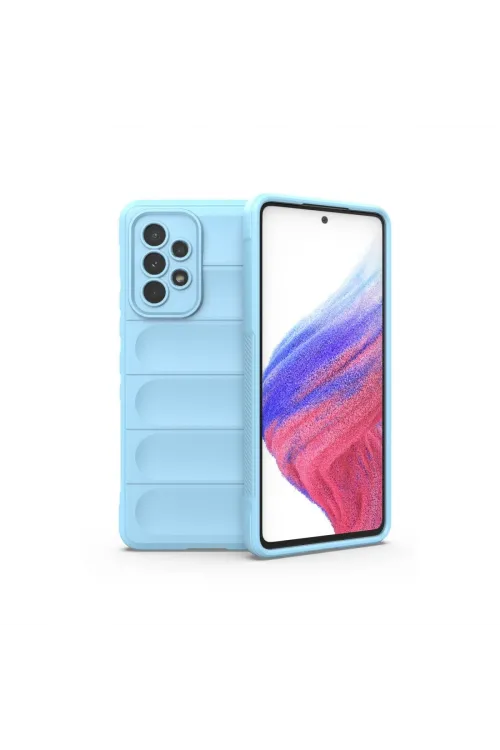 Samsung Galaxy A53 5g Kılıf Optimum Silikon - Sky Blue