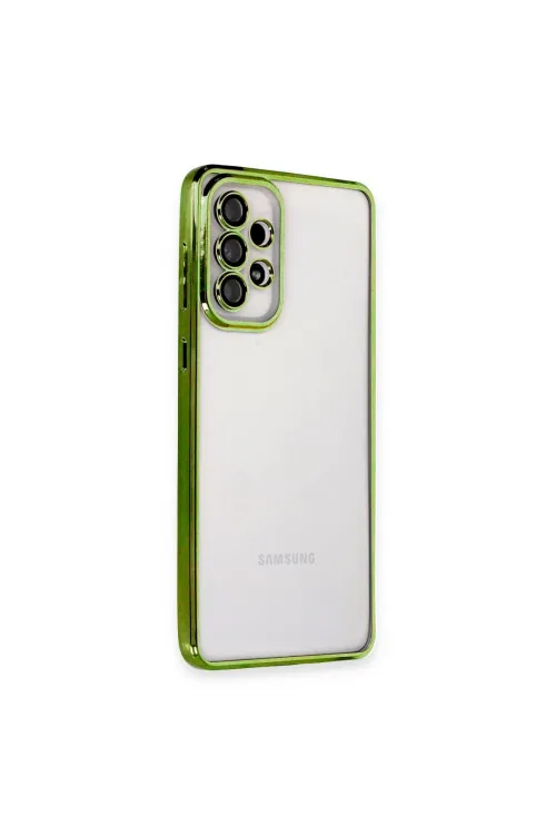 Samsung Galaxy A53 5g Kılıf Razer Lensli Silikon - Yeşil