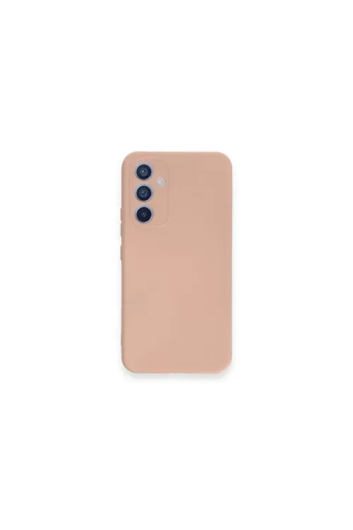 Samsung Galaxy A54 5g Kılıf Nano İçi Kadife Silikon - Pudra
