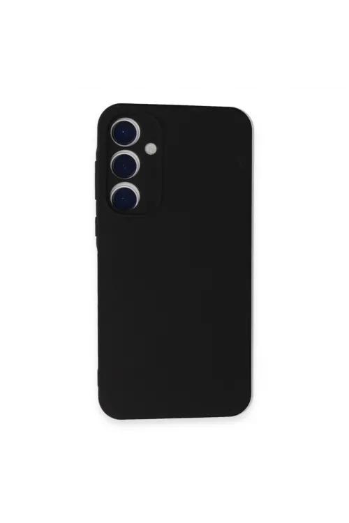 Samsung Galaxy A55 5g Kılıf Nano İçi Kadife Silikon - Siyah