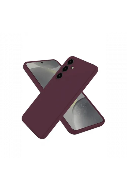Samsung Galaxy A56 Kılıf First Silikon - Mürdüm