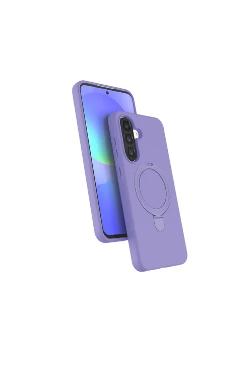 Samsung Galaxy A56 Regal Magsafe Standlı Kapak - Lila