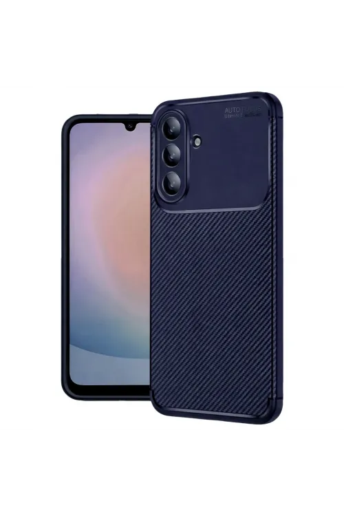 Samsung Galaxy A57 5g Auto Focus Karbon Kapak - Lacivert