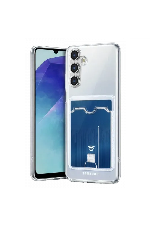 Samsung Galaxy A57 5g Kart Şeffaf Silikon - Şeffaf