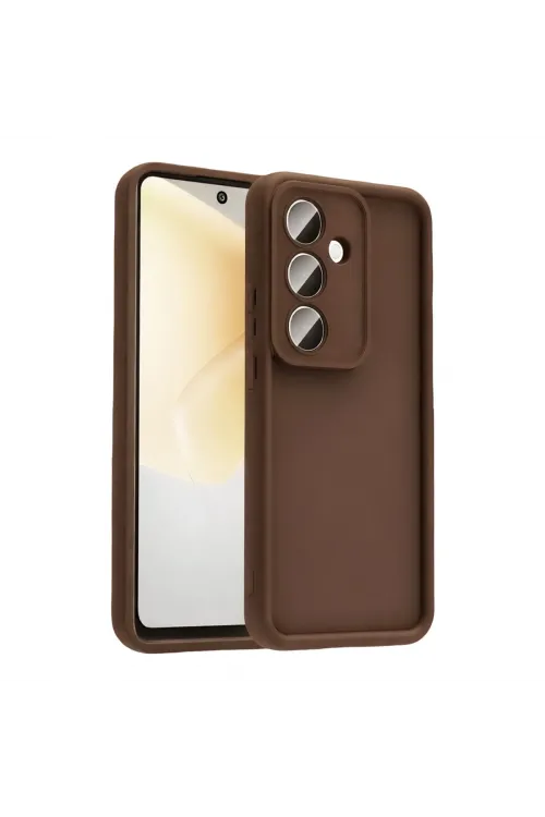 Samsung Galaxy A57 5g Viera Silikon - Kahverengi