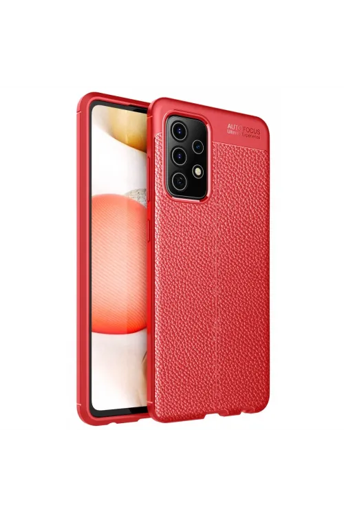 Samsung Galaxy A72 Kılıf Auto Focus Kapak - Kırmızı