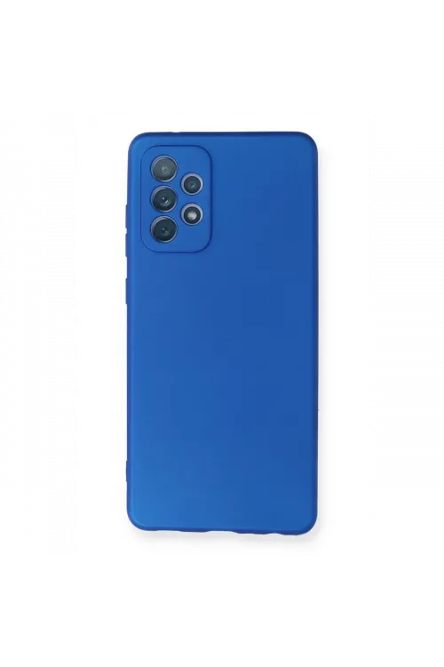 Samsung Galaxy A72 Kılıf First Silikon - Mavi