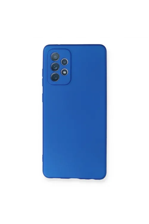 Samsung Galaxy A72 Kılıf First Silikon - Mavi